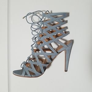 Aldo sky blue strappy heels